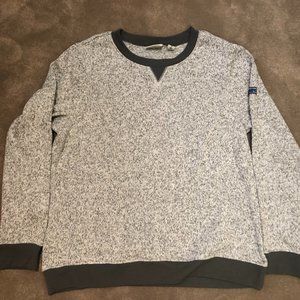 Lightweight Sweater Fleece Top Light Gray Heather